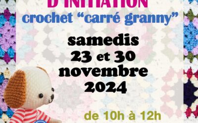 A vos pelotes, ça va crocheter avec l’atelier « carré granny » proposé par la médiathèque !