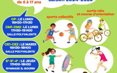 🏀⚽ Inscriptions École Multisport – 2ème Trimestre 🏐🎾