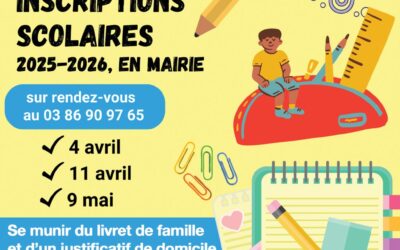 Les inscriptions pour la rentrée scolaire 2025-2026 ouvrent bientôt !